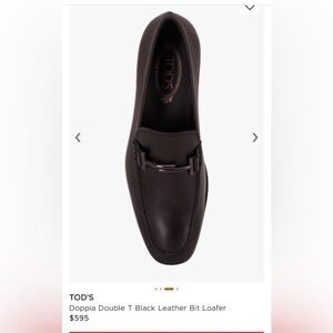 TOD'S
Doppia Double T Black Leather Bit Loafer